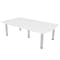 Skutchi Designs 45.25 in W, 84 in L, 29 in H, Engineered Wood Top, White HAR-AREC-46X84-PT-09 - alternate 1